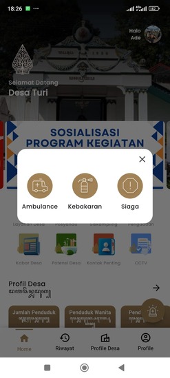 Tampilan UI Aplikasi Desa 4