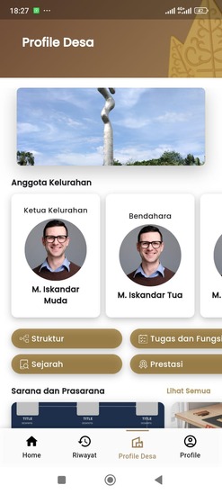 Tampilan UI Aplikasi Desa 6